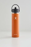 Hydro Flask Wide Mouth Flex Straw Cap 24oz Water Bottle In Orange At Urban Outfitters