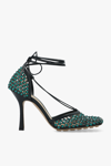 BOTTEGA VENETA BOTTEGA VENETA GREEN ‘SPARKLE STRETCH’ PUMPS