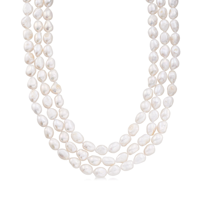 Ross-simons 10-11mm Cultured Pearl Long Endless Necklace In Multi