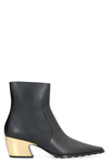 BOTTEGA VENETA BOTTEGA VENETA TEX LEATHER ANKLE BOOTS