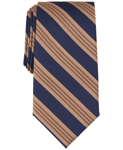 Michael Kors Men's Astrid Stripe Tie In Dark Navy