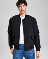 AND NOW THIS MEN'S REGULAR-FIT SOLID BOMBER JACKET