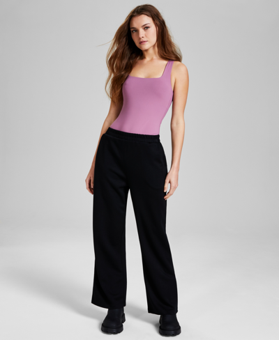 And Now This Women's Wide-leg Pull-on Pant Created For Macy's In Black