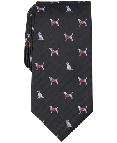 Club Room Men's Sweater Dog Tie, Created For Macy's In Onyx