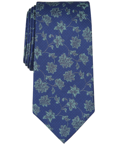 Michael Kors Men's Gegan Floral Tie In Mint