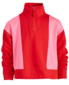 ID IDEOLOGY BIG GIRLS COLORBLOCKED QUARTER-ZIP LONG-SLEEVE TOP, CREATED FOR MACY'S