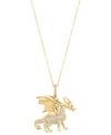 EFFY COLLECTION EFFY DIAMOND DRAGON 18" PENDANT NECKLACE (1/4 CT. T.W.) IN 14K GOLD