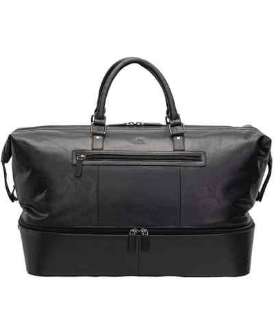 Mancini Men's Buffalo Double Compartment Duffle Bag In Black