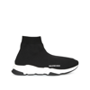 Balenciaga Black Canvas Speed Lt Sneakers