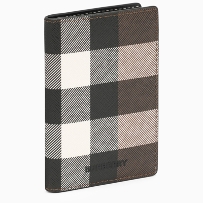 Burberry Beige Card Case In Coated Canvas