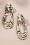 Deepa Gurnani Eliana Crystal Loop Earrings In Silver