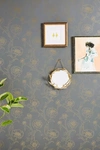 Anthropologie Gold Leaf Peonies Wallpaper