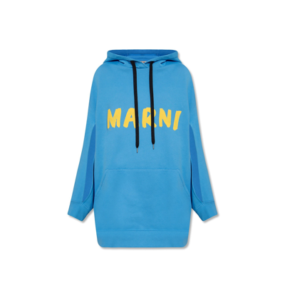 MARNI MARNI OVERSIZE HOODED SWEATSHIRT