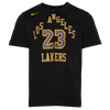 NIKE MENS LEBRON JAMES NIKE LAKERS ESSENTIAL CITY EDITION N&N T-SHIRT