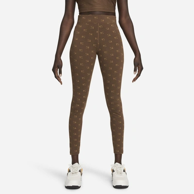 Nike Womens  Nsw Air Hr Tight In Cacao  Wow/ale Brown