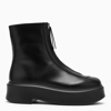 THE ROW THE ROW | ZIPPED BOOT I BLACK LEATHER BOOT