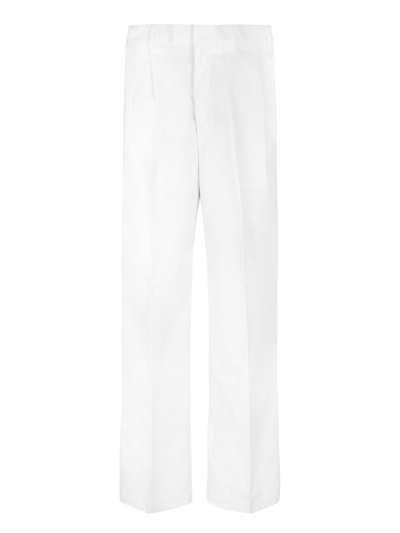 Emporio Armani Pleats White Trousers
