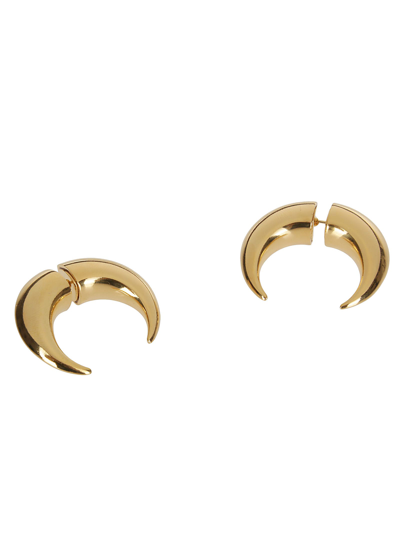 Marine Serre Chamanic Regenerated Tin Earrings In Gold