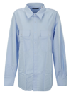 Made In Tomboy Relaxed Fit Long Sleeve Shirt In Blue