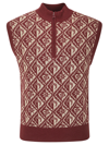 Marine Serre Moon Diamant Knit Jacquard Sleeveless Pullover In Bg20