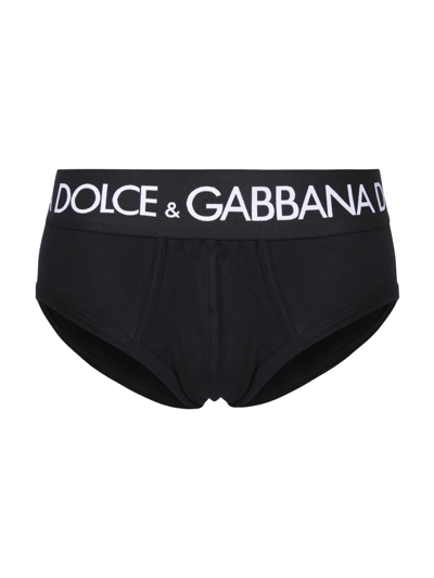 Dolce & Gabbana Bi-pack Slip Brando In Black