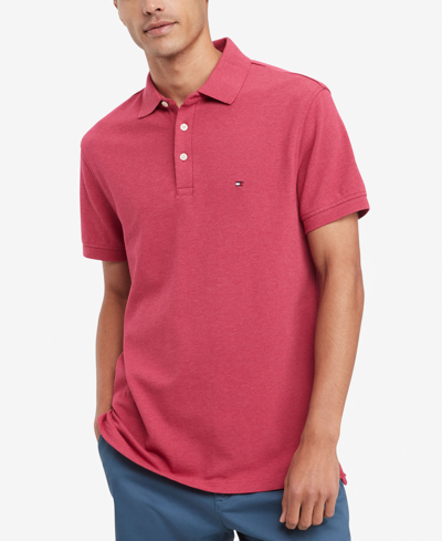 Tommy Hilfiger Men's 1985 Slim Fit Polo Shirt In Pink Heather