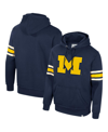 COLOSSEUM MEN'S COLOSSEUM NAVY MICHIGAN WOLVERINES SALUTING PULLOVER HOODIE