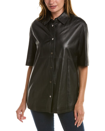 BRUNELLO CUCINELLI BRUNELLO CUCINELLI LEATHER SHIRT