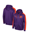 COLOSSEUM MEN'S COLOSSEUM PURPLE CLEMSON TIGERS REESE FULL-ZIP HOODIE