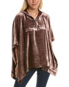 BRUNELLO CUCINELLI BRUNELLO CUCINELLI VELVET SILK-BLEND PONCHO