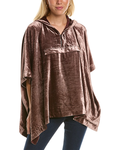 Brunello Cucinelli Velvet Silk-blend Poncho