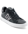Dkny Women's Abeni Lace Up Low Top Sneakers In Black,dark Gunmetal