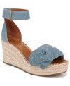 FRANCO SARTO WOMEN'S CLEMENS-FLOWER ESPADRILLE WEDGE SANDALS