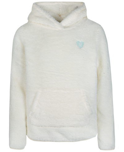 Hurley Kids' Big Girls Sherpa Pullover Hoodie In Marshmallow