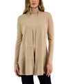 ANNE KLEIN MONTEREY OPEN-FRONT LONGLINE CARDIGAN