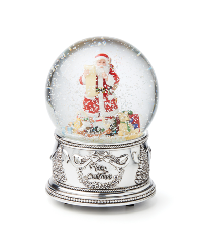 Reed & Barton Santa Jingle Bells Musical Snowglobe In Multi And No Color