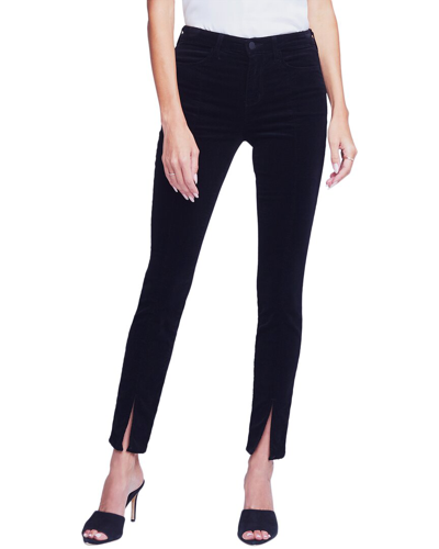 L Agence Jyothi High Waist Split Ankle Skinny Jeans In Black