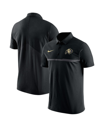 Nike Men's  Black Colorado Buffaloes Coaches Performance Polo Shirt