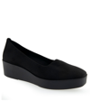 Aerosoles Cowley Casual-wedge In Black Faux Suede