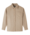 Apc Basile Overshirt In Pca - Heather Chestnut Brown