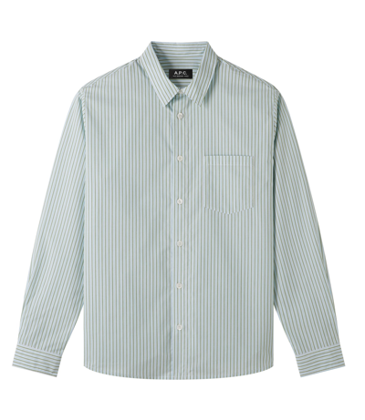 Apc Clément Shirt In Kaa - Green