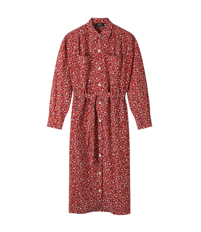 Apc Valentine Dress In Lzz - Black