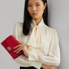 Ralph Lauren Leather Medium Adair Crossbody In Martin Red