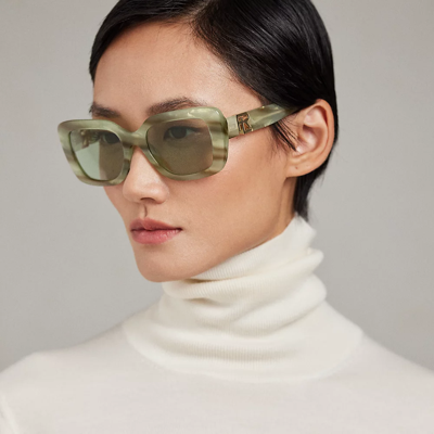 Polo Ralph Lauren Rl Nikki Sunglasses In Green Oyster