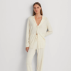 Ralph Lauren Cotton-cashmere Sleep Set In Cream