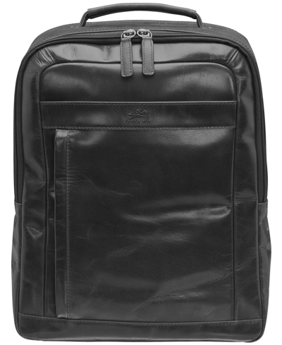 Mancini Men's Buffalo Backpack With Dual Compartments For 15.6" Laptop In Black