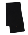 Polo Ralph Lauren Signature Pony Wool Scarf In Polo Black