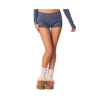 Edikted Women's Rebekah Ribbed Shorts In Blue