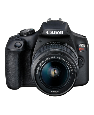 Canon Eos Rebel T7 Dslr Camera And Ef-s 18-55mm Is Ii Lens Kit In Black
