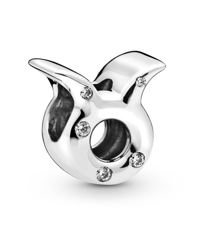 Pandora Sterling Silver Zodiac Charm In Silver - Taurus